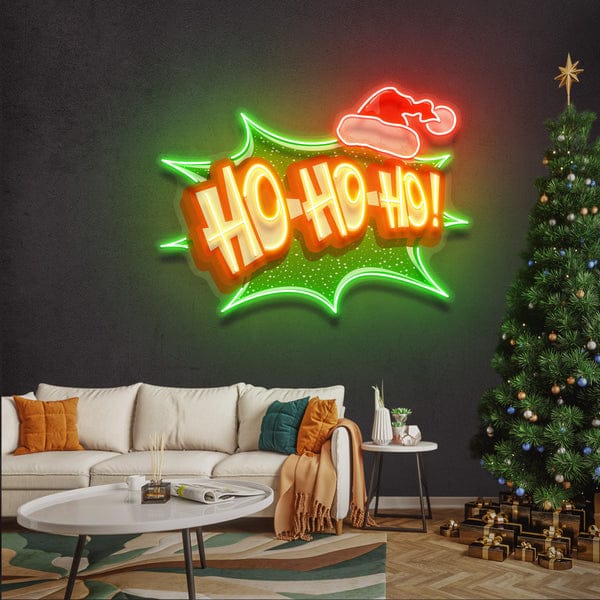 Santa Laughing Art Work LED Neon Sign