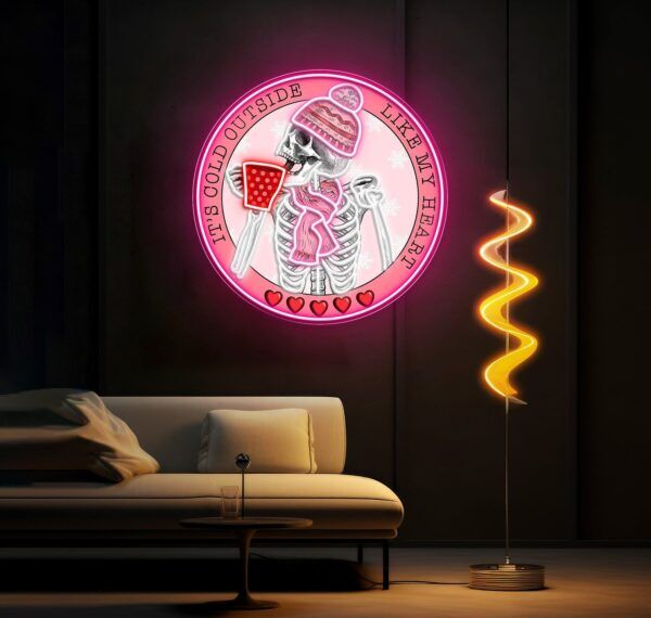 Pouring Love, One Cup at a Time Best Gift For Valentine Neon Sight Light Artwork