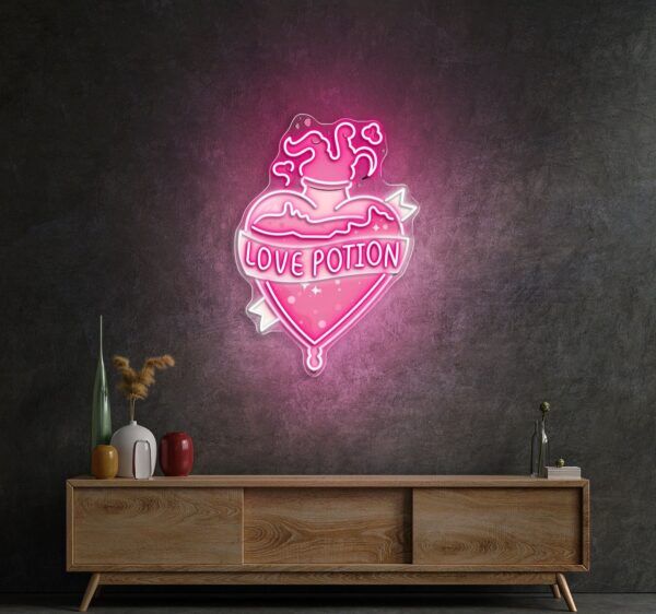 Brewing Romance, One Potion at a Time Neon Sight Light Artwork