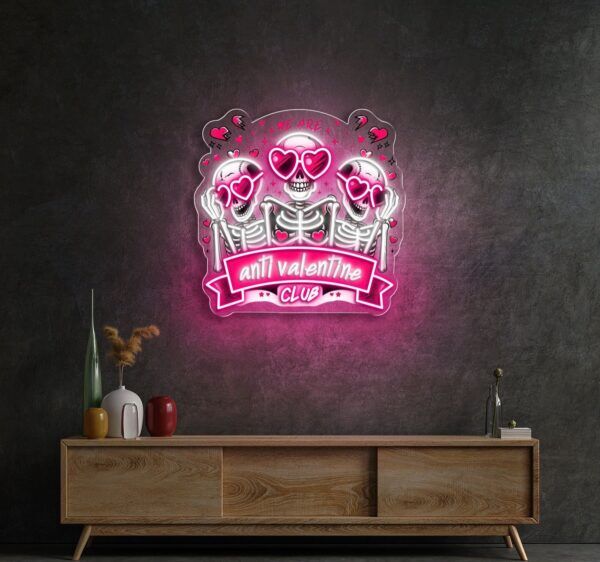 Valentine’s Vibe: Dark Love Best Gift For Valentine Neon Sign Light Artwork